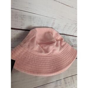NWT Art Class Girls Light Pink Terrycloth Floral Bucket Hat